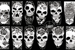 sad lonely beautiful death tattoo idea