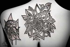 sad lonely beautiful death tattoo idea