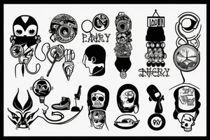 sad lonely industrial tattoo idea