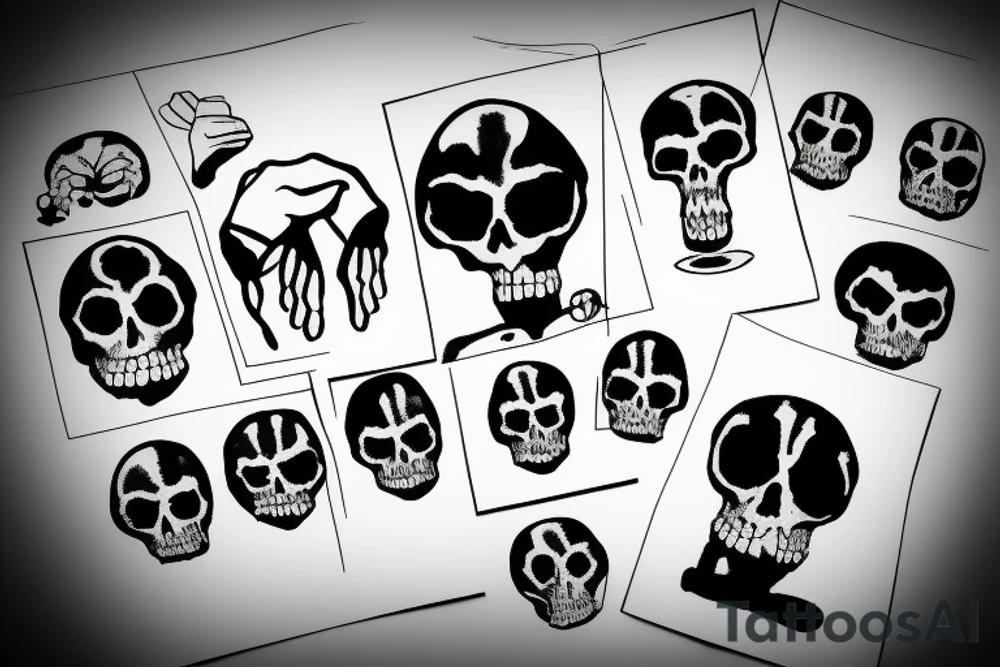 sad lonely death tattoo idea