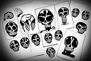 sad lonely death tattoo idea