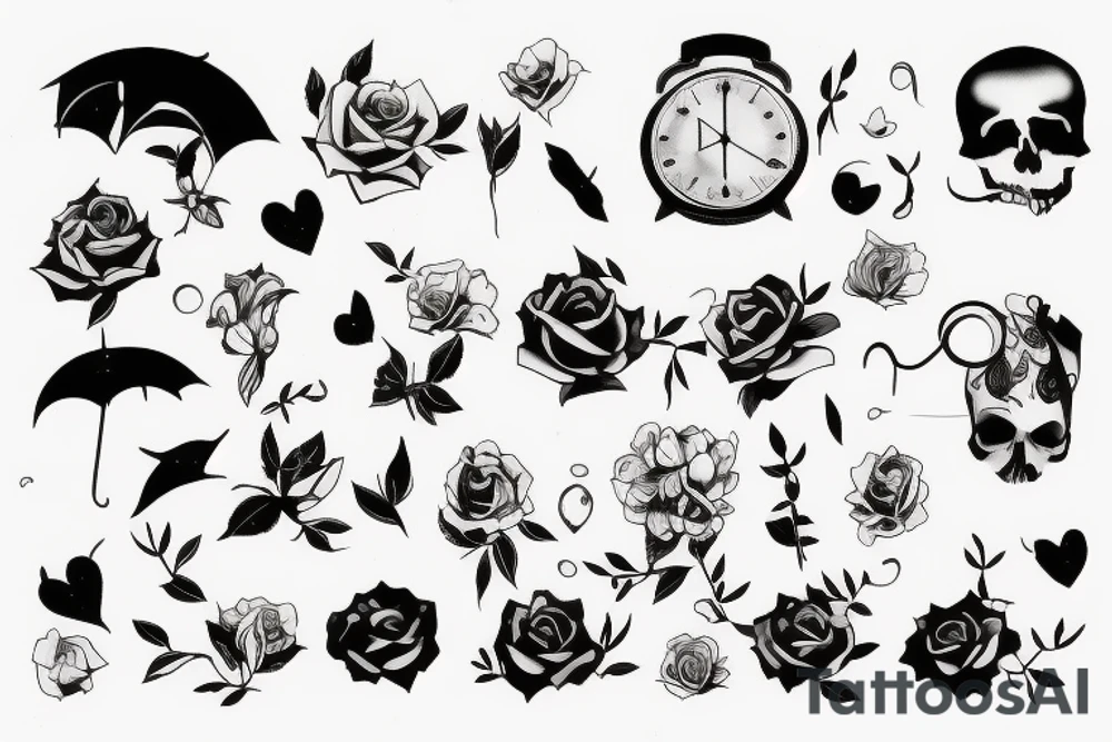 sad lonely death tattoo idea