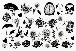 sad lonely death tattoo idea