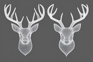Deer antlers tattoo idea