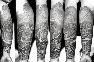 Half sleeve tattoo on forearm: an lantern with candle inside tattoo idea