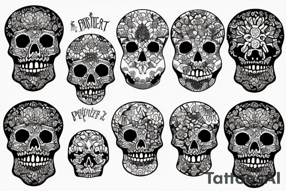 Skeleton pierot tattoo idea