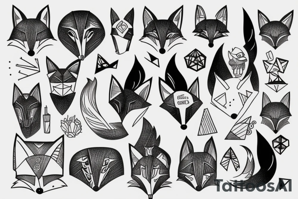 A fox tattoo idea