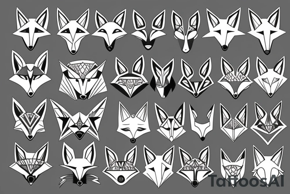 A fox tattoo idea