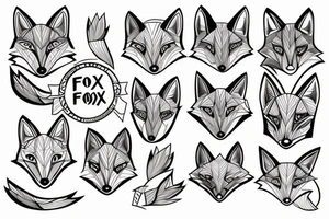 A fox running tattoo idea
