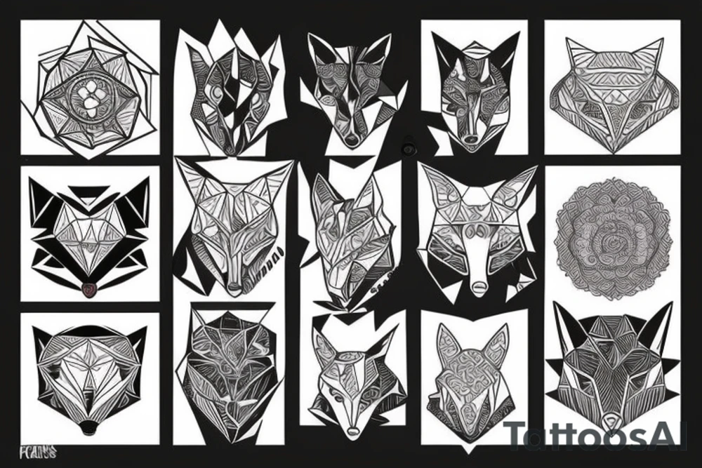 A fox tattoo idea