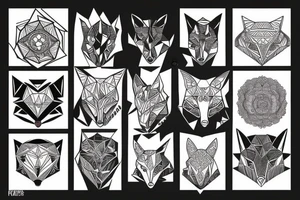 A fox tattoo idea