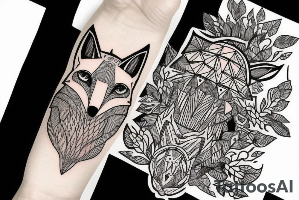 A fox tattoo idea
