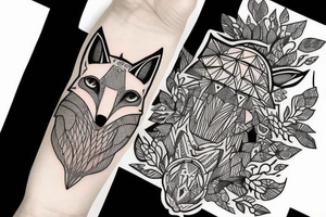 A fox tattoo idea