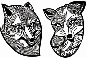 Fox running tattoo idea