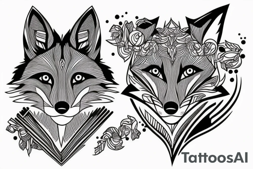 Fox running tattoo idea