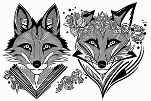 Fox running tattoo idea
