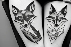 A Fox with Socrates thinking tattoo idea