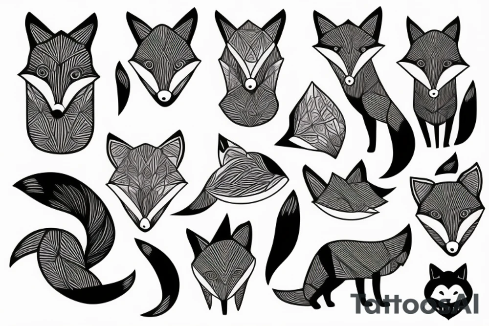 A fox tattoo idea