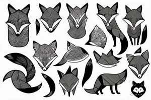 A fox tattoo idea
