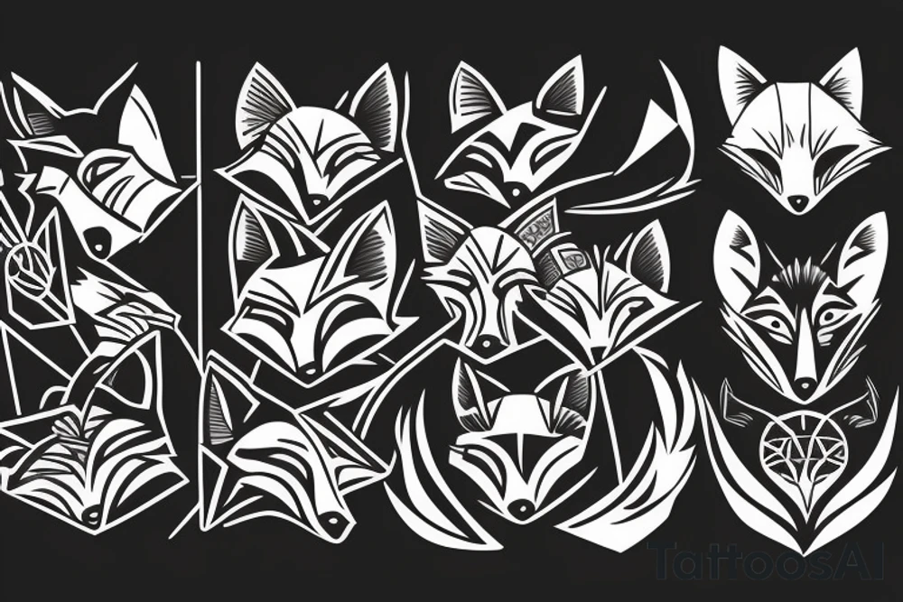 A fox tattoo idea