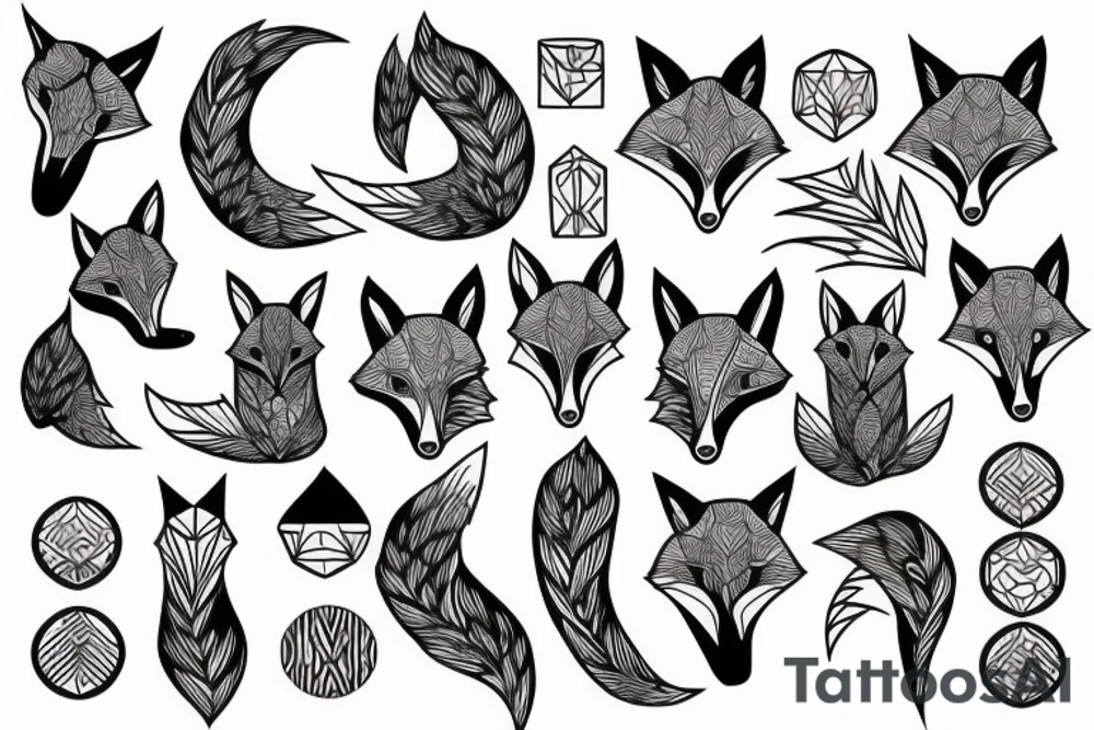 A fox tattoo idea