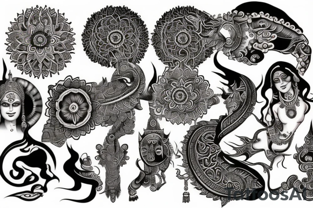 Yamraj tattoo idea