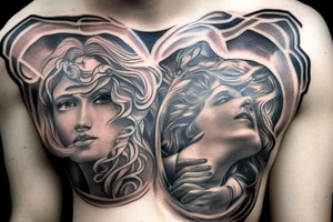 greek mythology chest tattoos tattoo idea