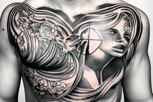 greek mythology chest tattoos tattoo idea