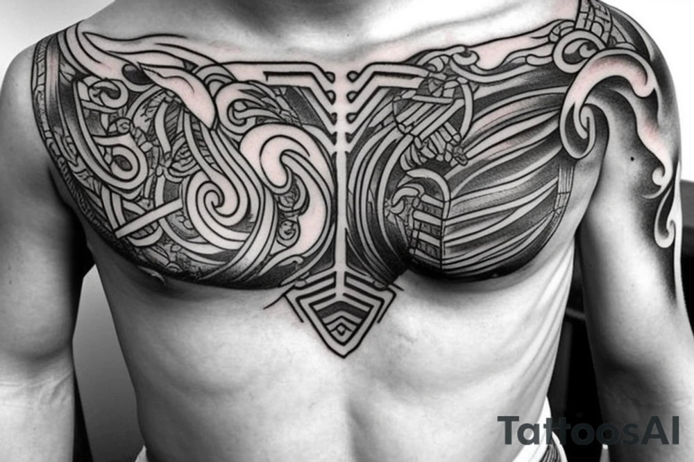 greek mythology chest tattoos tattoo idea