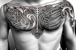 greek mythology chest tattoos tattoo idea