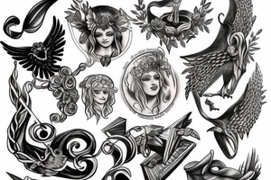 greek mythology chest tattoos tattoo idea