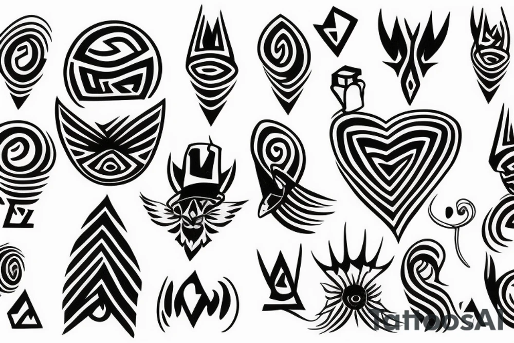 blurred vision style trippy tattoo idea