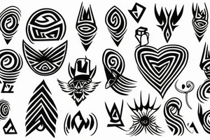 blurred vision style trippy tattoo idea