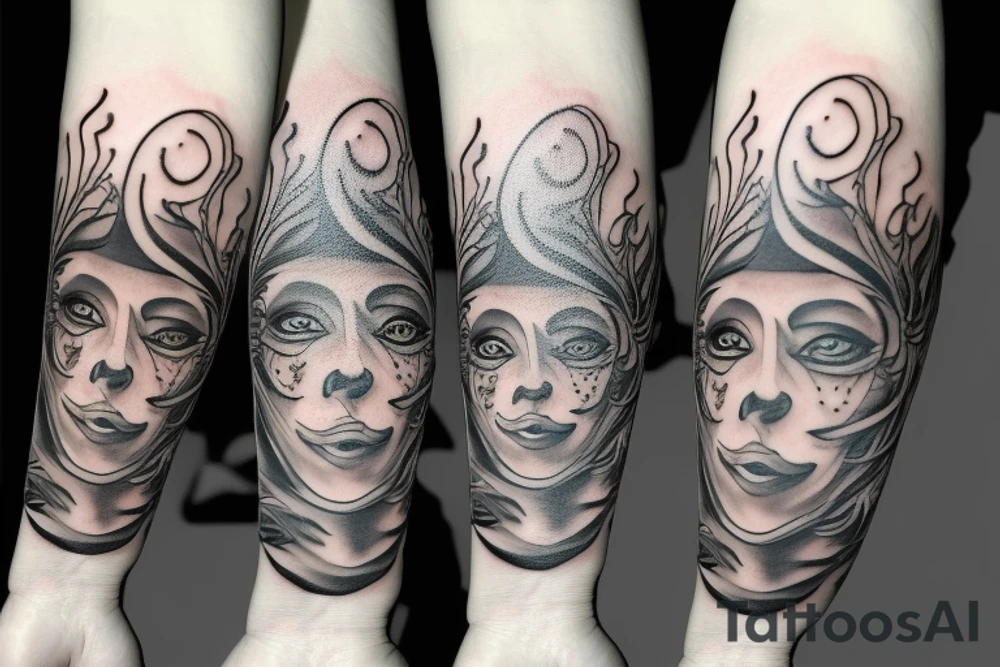 multiple eyes tattoo idea