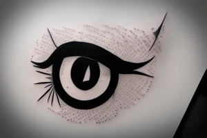 multiple surreal sharingan eye minimalistic abstract tattoo idea