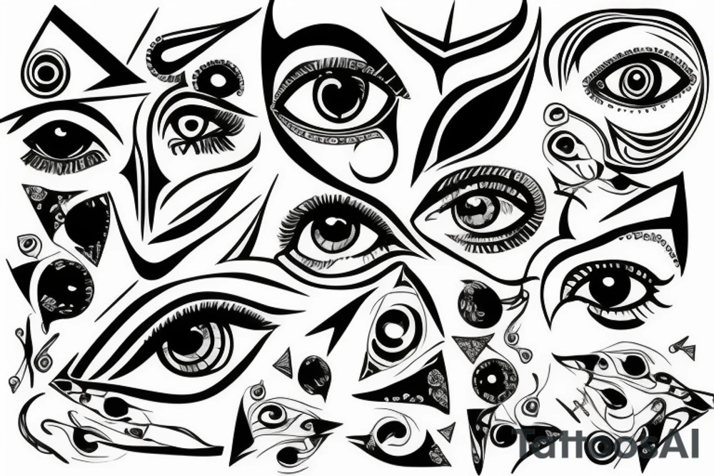 all watching eye tattoo idea