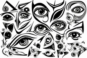 all watching eye tattoo idea