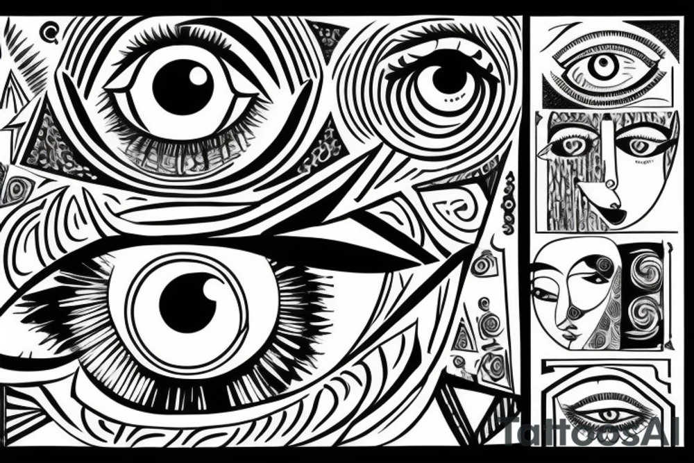 all watching eye tattoo idea