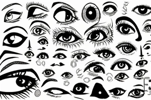 all watching eye tattoo idea