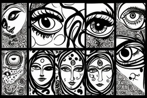 all watching eye tattoo idea