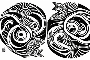 yin yang tattoo idea
