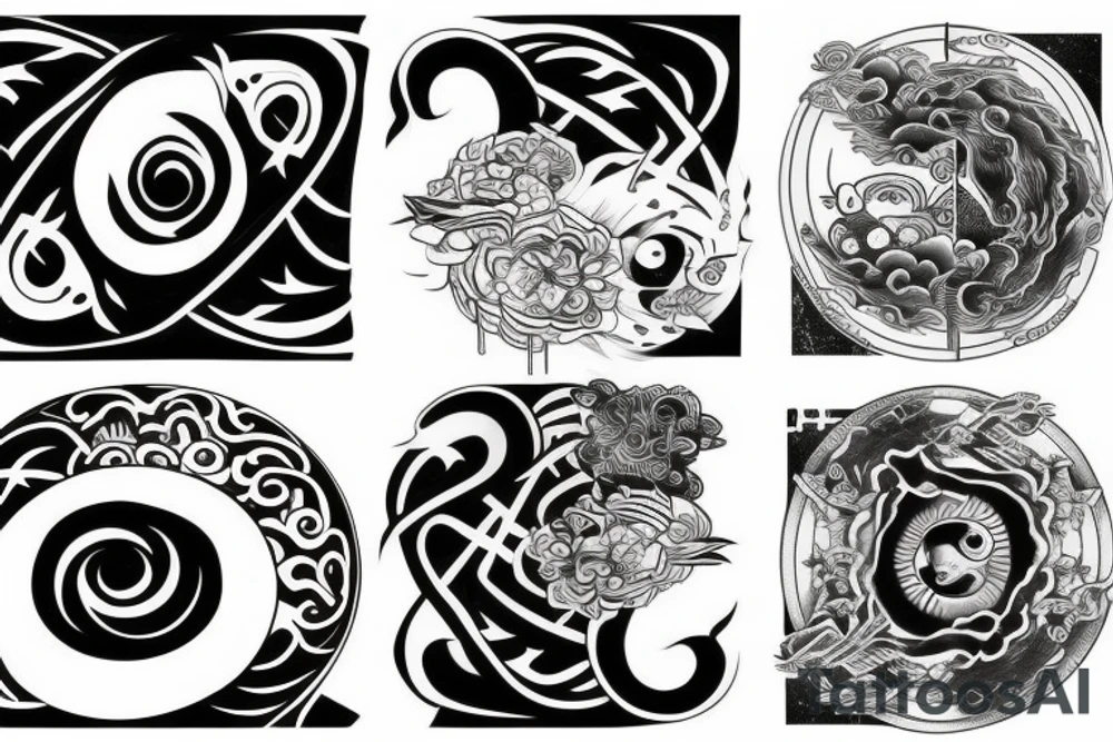yin yang tattoo idea