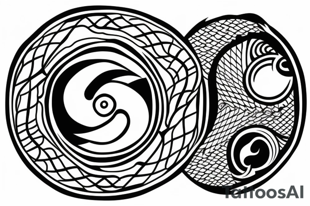 yin yang tattoo idea