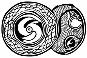 yin yang tattoo idea