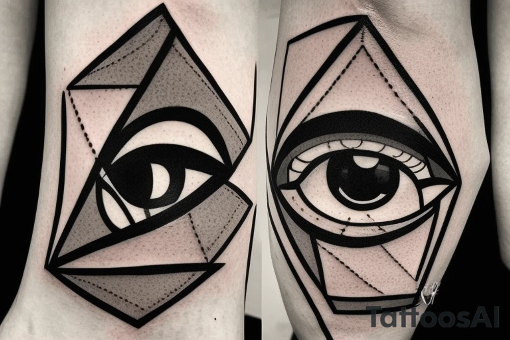 corrupt bleeding eye tattoo idea