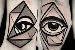 corrupt bleeding eye tattoo idea