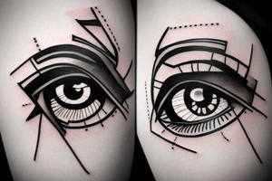 corrupt bleeding eye tattoo idea