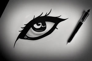 corrupt bleeding eye tattoo idea