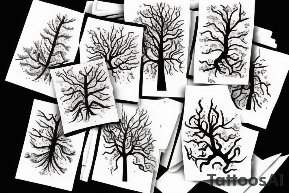 bleeding tree tattoo idea
