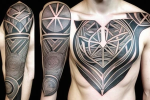 Geometric and/or anatomical tattoo masculine tattoo idea